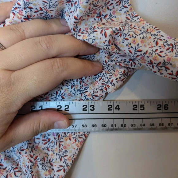 GAP Perfect  Shirt Collared Button Down Floral Print Top Women Large - Picture 10 of 11